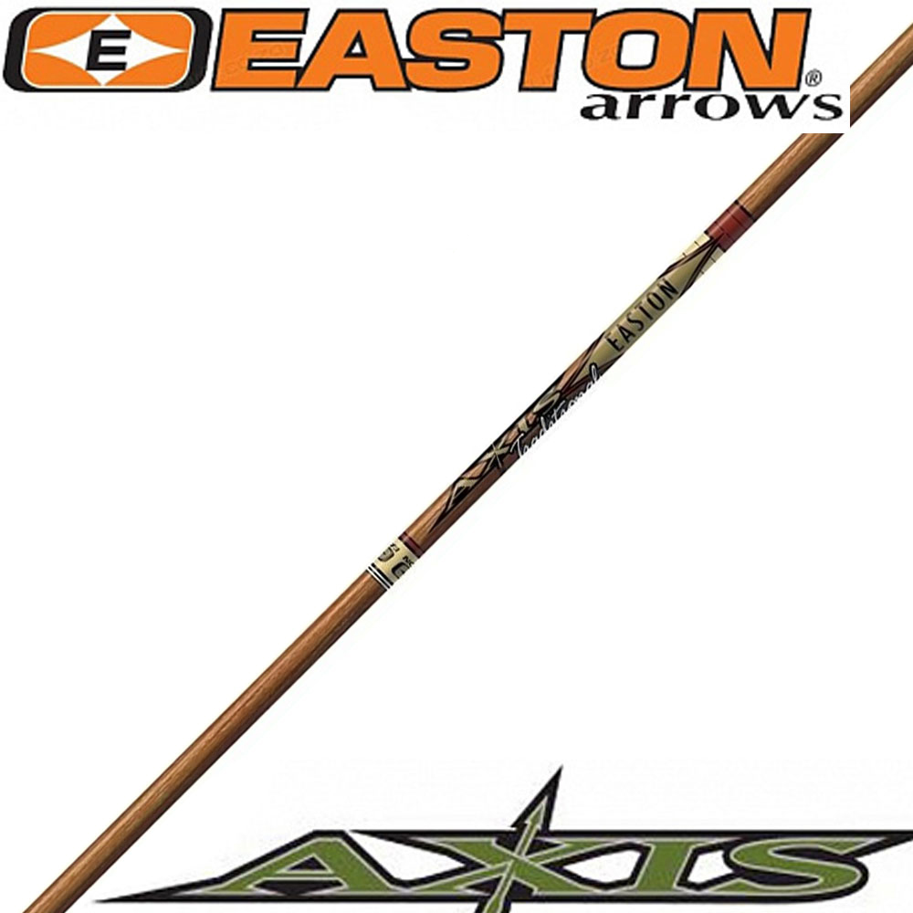 Древки для стрел AXIS TRADITIONAL, размер 400, хвостовик X Nock и (X) HIT Insert, 12 шт в комплекте
