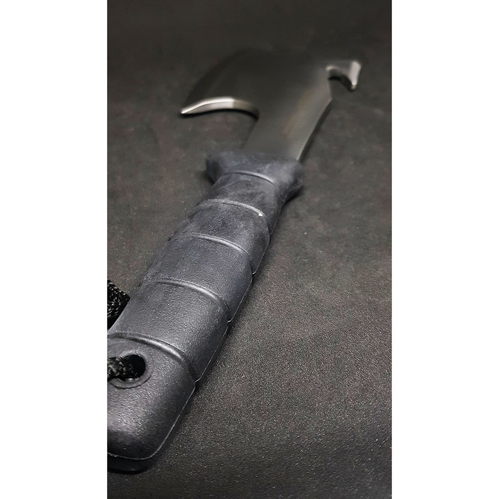 Топор туристический с крюком для снятия кожи, рукоять пластик, ножны кожа