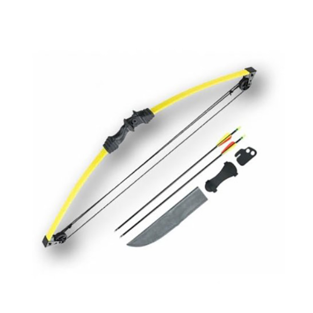 Лук блочный для начинающих, сила 10 Lbs, между осями 34", длина натяжения 24", с компл аксессуаров: