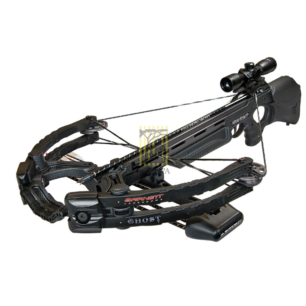 Арбалет "Ghost 400 Carbon Lite" с комплектом аксессуаров: кивер, 3 стрелы 22", прицел 4х32, натяжите Арбалет "Ghost 400 Carbon Lite" с комплектом аксессуаров: кивер, 3 стрелы 22", прицел 4х32, натяжите