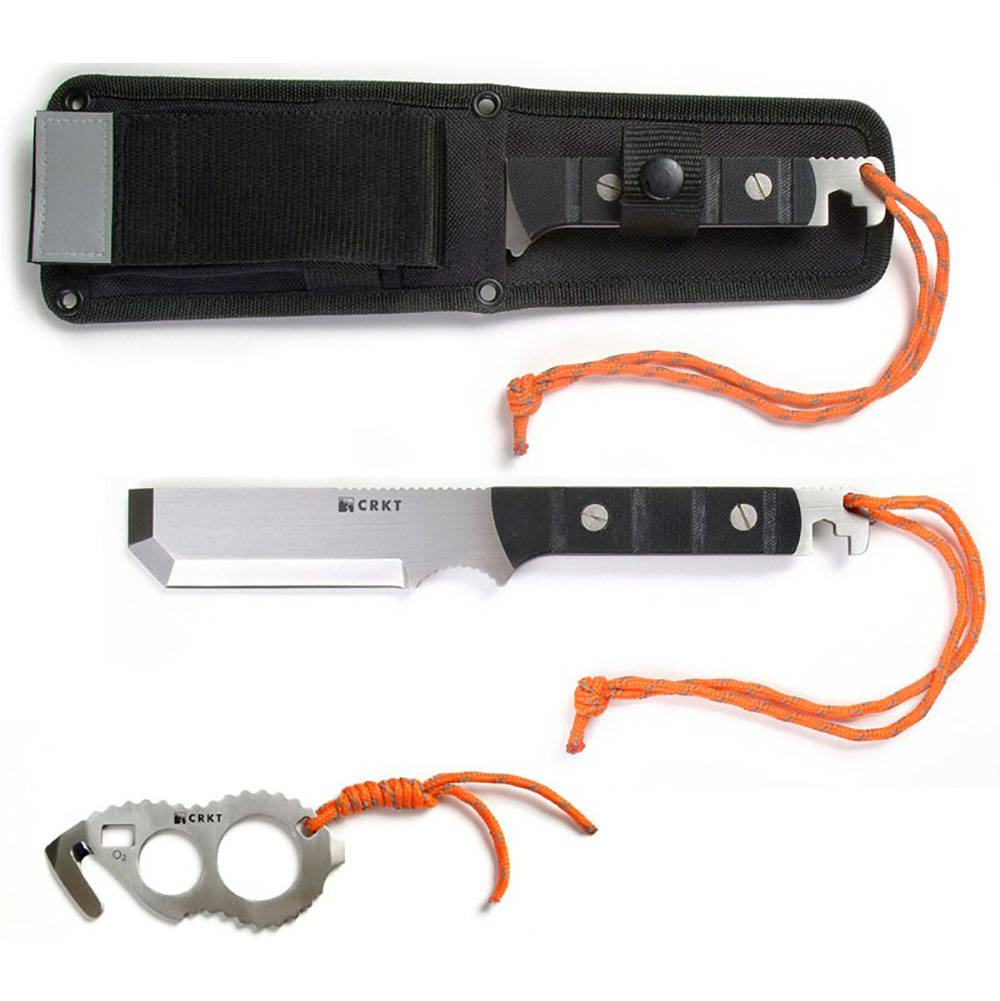 Нож спасателей McGowan MAK-1,рук.черн.G10,чех.кордура