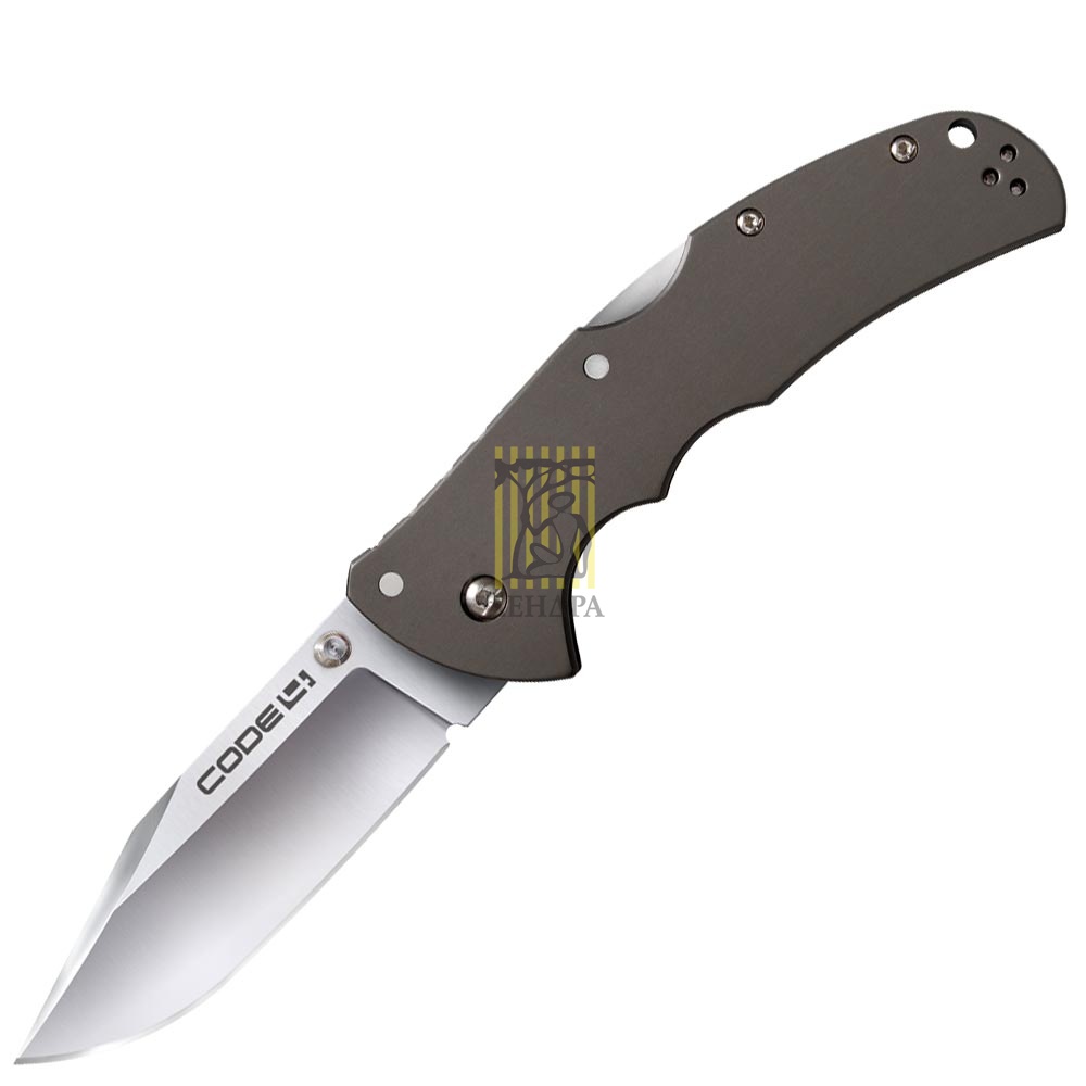 Нож "Code-4" складной, клинок clip point, сталь AUS8A, рукоять алюминий, клипса Нож "Code-4" складной, клинок clip point, сталь AUS8A, рукоять алюминий, клипса