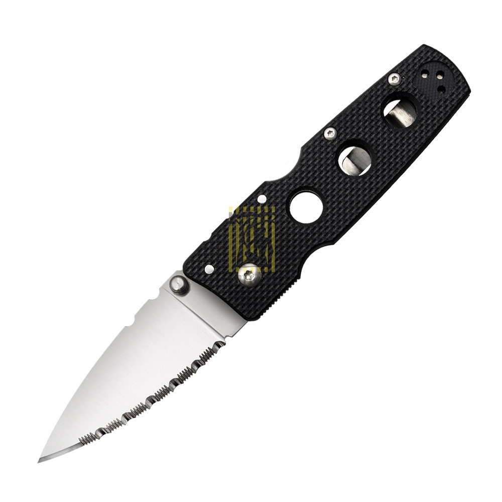 Нож "Hold Out III" складной, сталь AUS 8A, серрейтор, рукоять пластик G-10, клипса