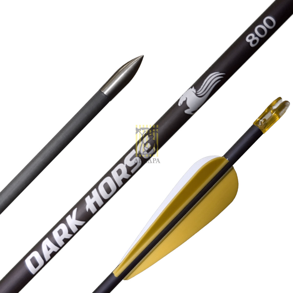 Стрелы Dark Horse, размер 600, оперение, хвостовик, наконечник, 1 шт