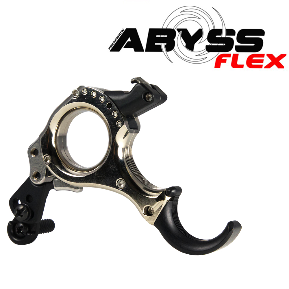Релиз Abyss Flex для стрельбы из лука, Т-образный, материал латунь покрытый никелем, размер M