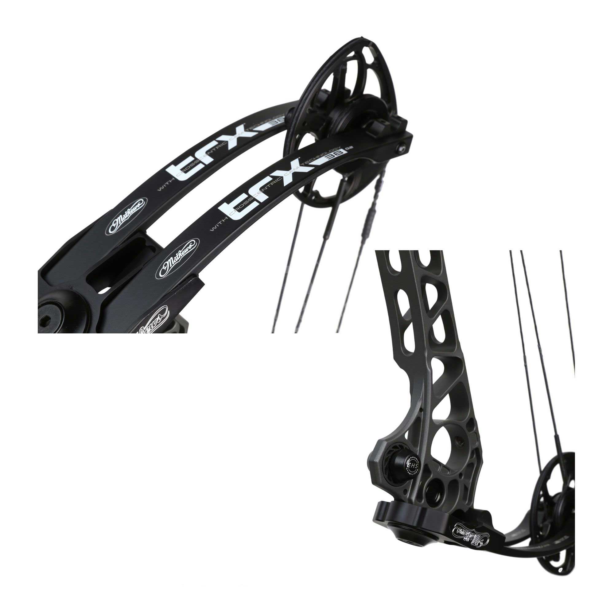 Лук блочный TRX38 G2 2021 C3X CAM, модель 2021 года, начальная скорость 329 фут в сек, сила 60 lbs,