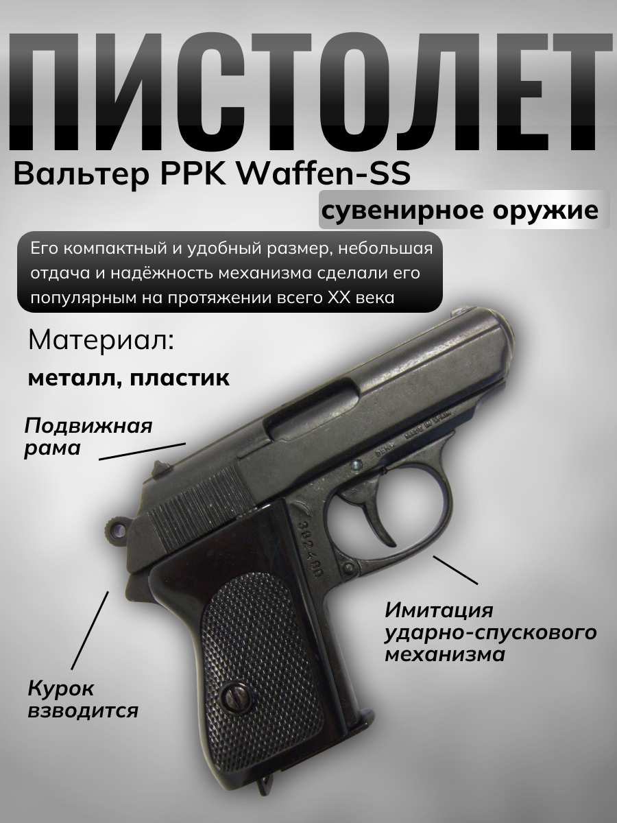 Вальтер"Waffen-SSPPK"Германия,II Мир.война