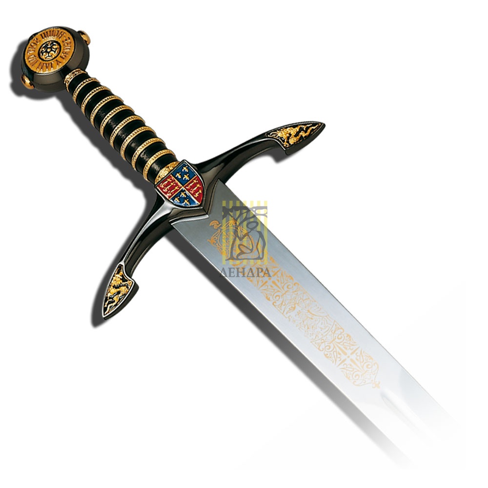 Меч"Черный Принц"кл.гравир,рук.черн-п/золото