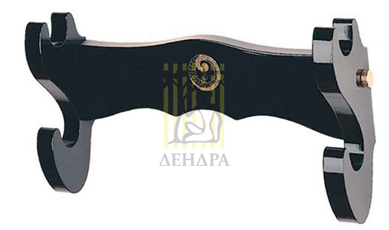 Подставка настенная под две катаны, материал дерево, цвет черный Подставка настенная под две катаны, материал дерево, цвет черный