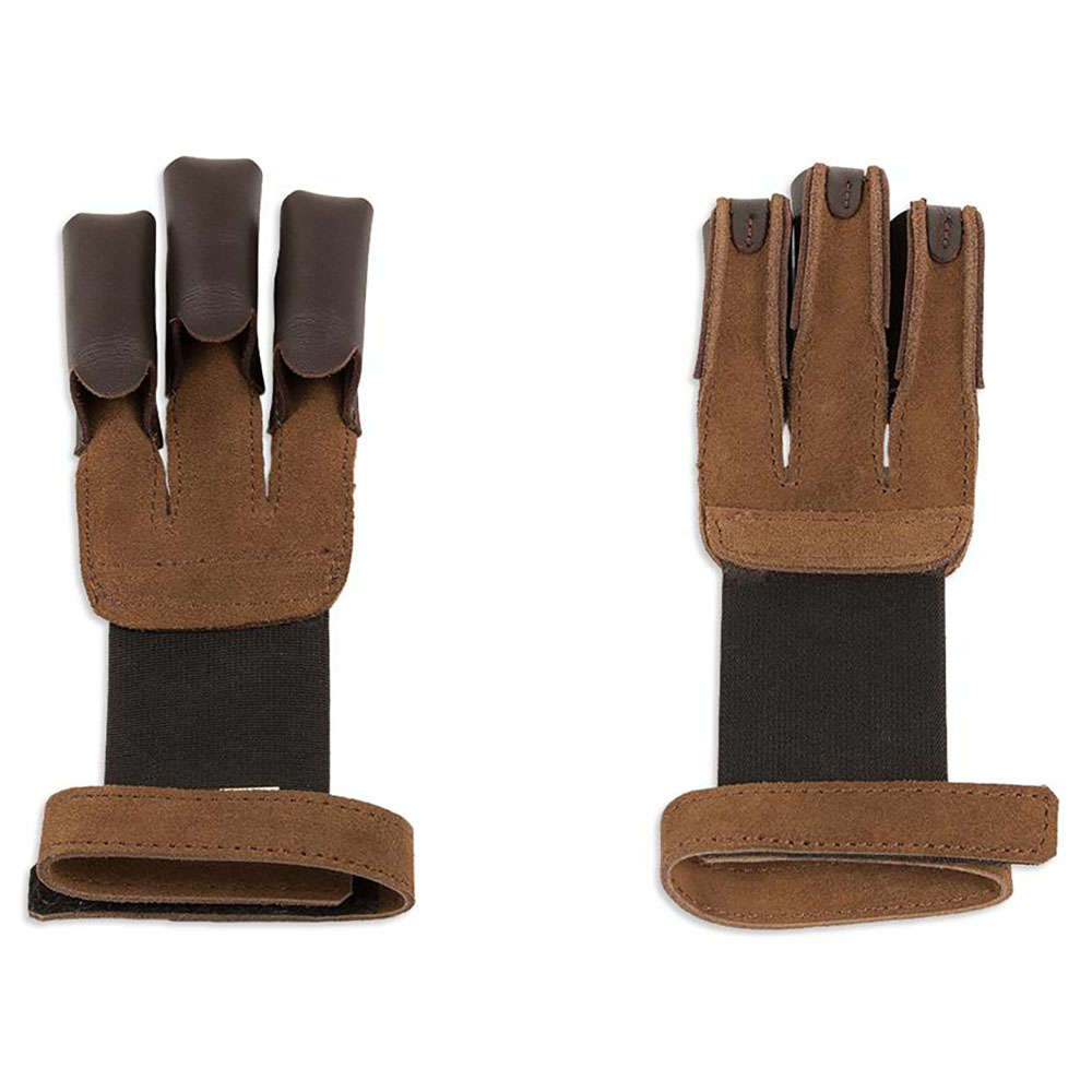 Перчатки для стрельбы из лука, материал замша/кожа, размер S