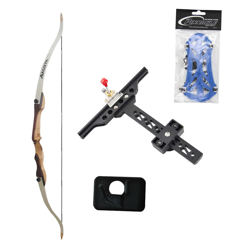 Лук классический Everest, длина 66", сила 20 lbs, рукоять дерево длина 24", плечи дерево фом, правый