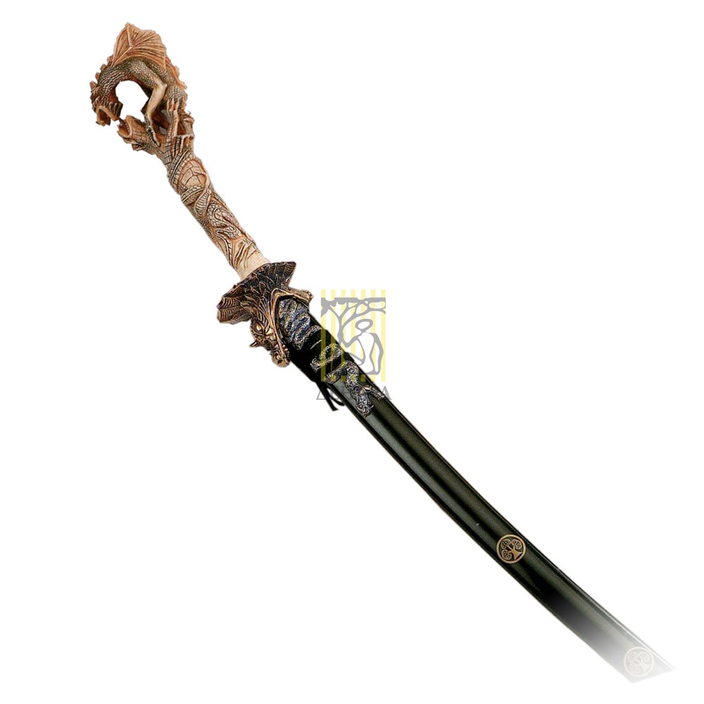 Вакидзаси 2 дракона, ножны черные Вакидзаси 2 дракона, ножны черные