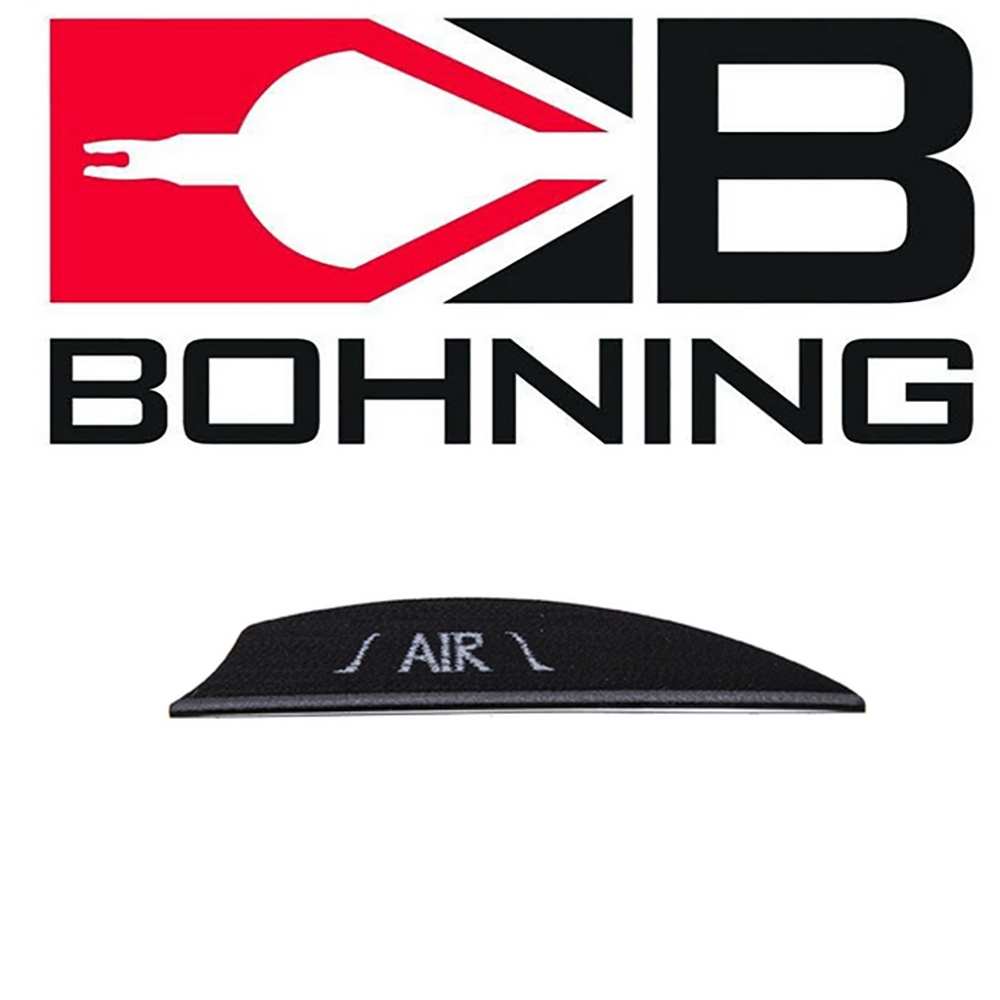 Оперение пластиковое для стрел Air, производитель Bohning, цвет черный, 100 шт/уп