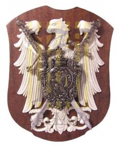 Панно 2 меча с орлом,27,5см