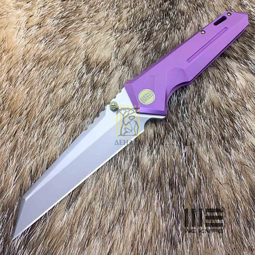 Нож складной, сталь CPM-S35VN, длина клинка 104 мм, рукоять титан, цвет фиолетовый, клипса, замок fr Нож складной, сталь CPM-S35VN, длина клинка 104 мм, рукоять титан, цвет фиолетовый, клипса, замок fr