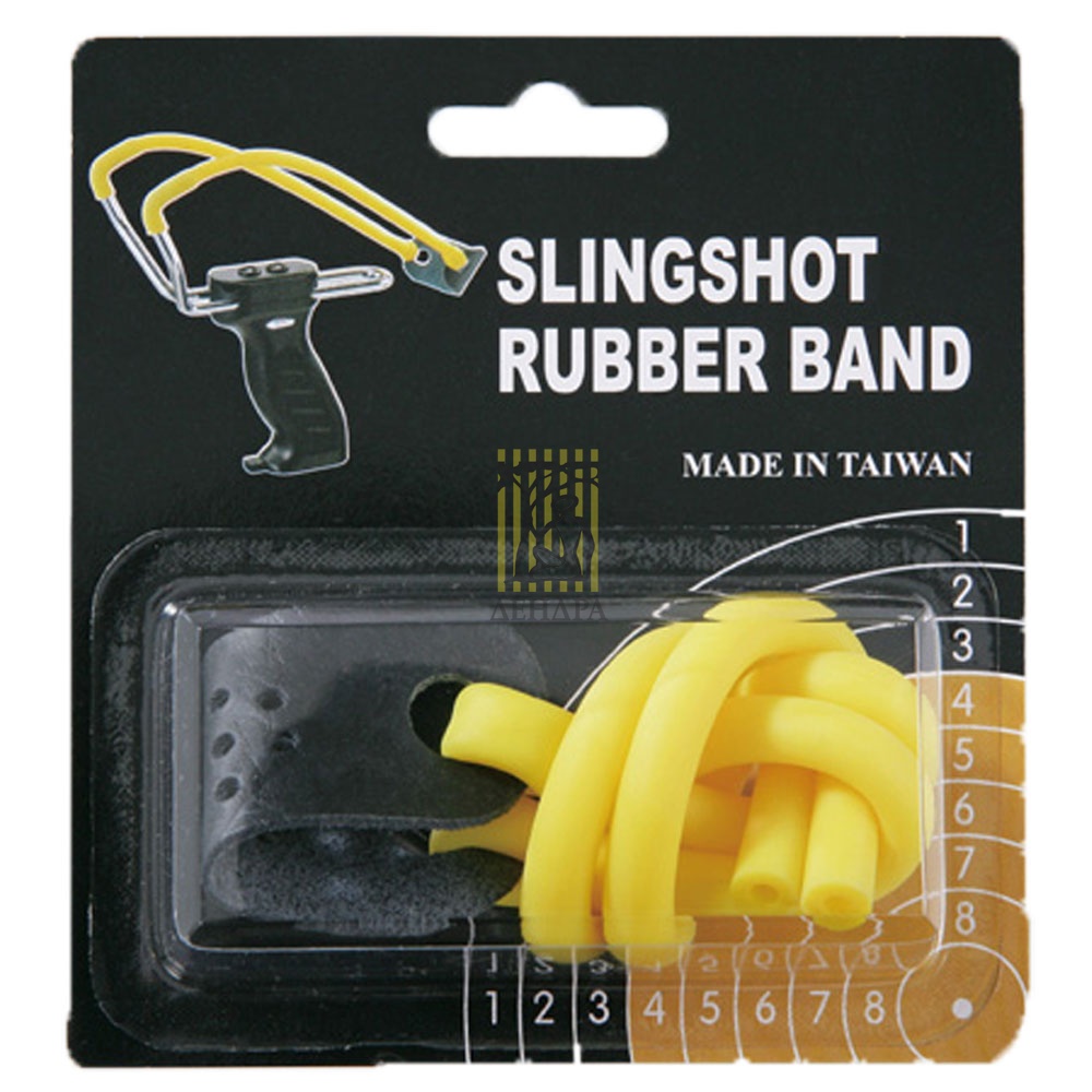 Резинка для рогатки, длина 22,5 см, цвет желтый