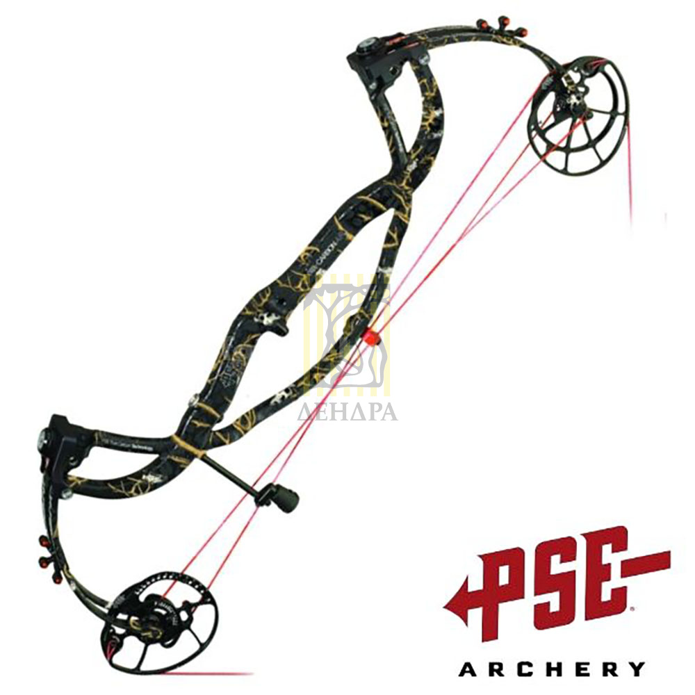 Лук блочный CARBON AIR, начальная скорость 340 фут в сек, сила 60lbs, длина натяжения 29'', блок HD,