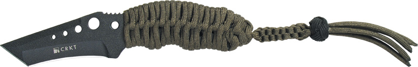 Нож Triumph NECK,черн, рук.сталь-шнур,ножны кайдекс