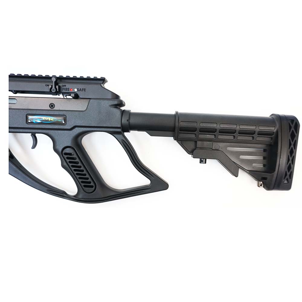 Арбалет блочный, начальная скорость 370 фут/сек, сила 95Lbs, длина натяжения 14", цвет черный