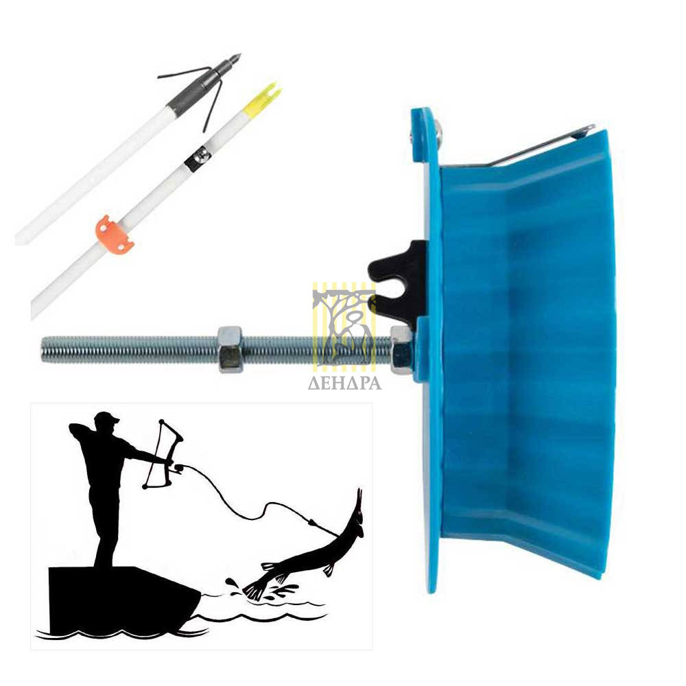 Комплект для боуфишинга, состав катушка, стрела, слайдер, леска, производитель Bohning, цвет черный