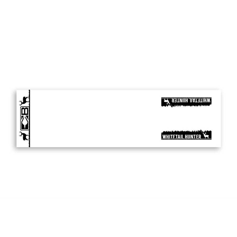 Наклейки под оперение для стрел, длина 10 см, размер S, цвет белый с оленями, 13 шт/уп