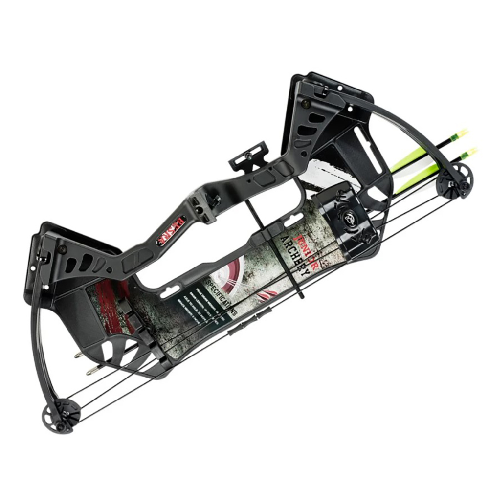 Лук блочный для начинающих, сила 25Lbs, база 6", расстояние между осями 25", с комплектом аксессуаро