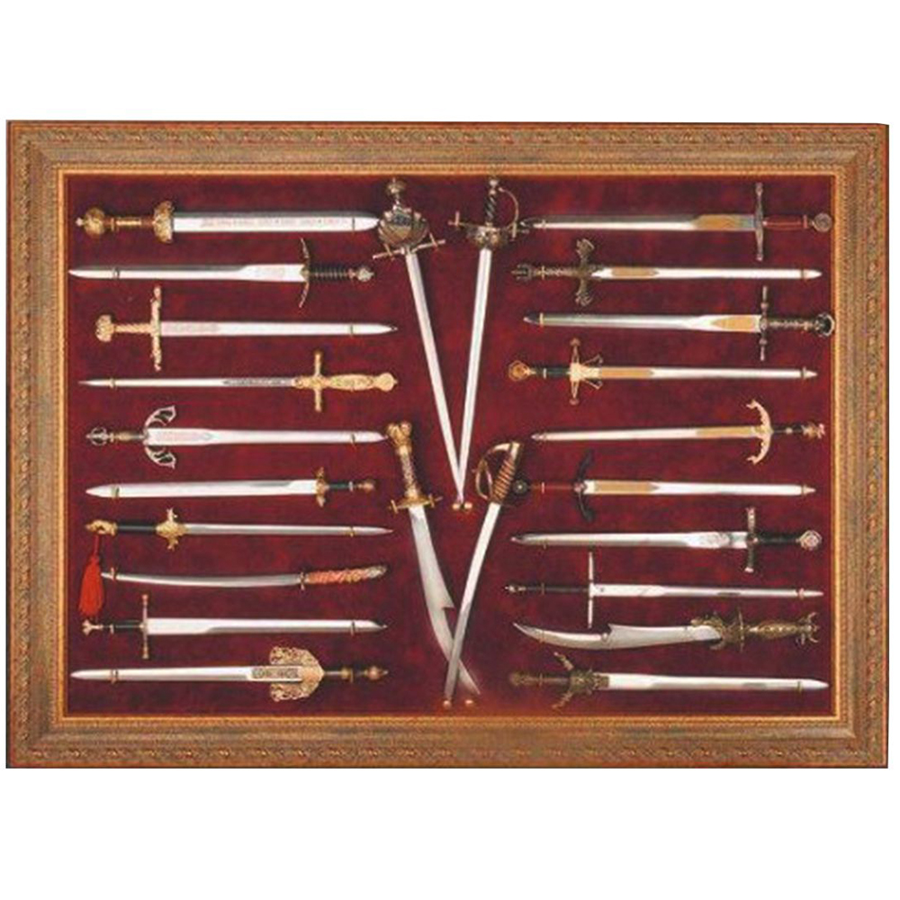 Рамка для 24 мини-мечей 80 х 60см