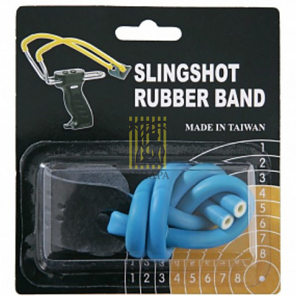 Резинка для рогатки, материал латекс, длина 22,5 см, цвет синий