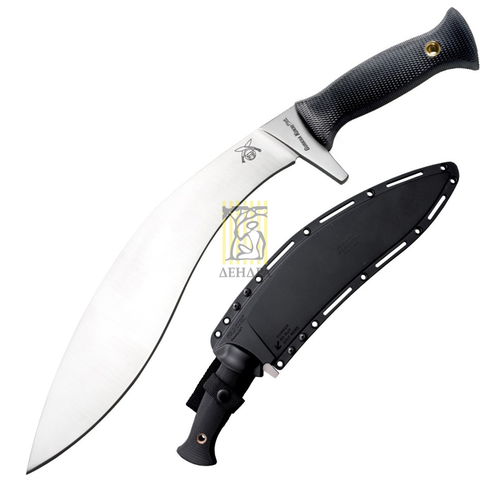 Нож "Gurkha Kukri Plus" с фиксированным клинком, сталь O-1, рукоять пластик Kray-Ex™, цвет черный, ч Нож "Gurkha Kukri Plus" с фиксированным клинком, сталь O-1, рукоять пластик Kray-Ex™, цвет черный, ч