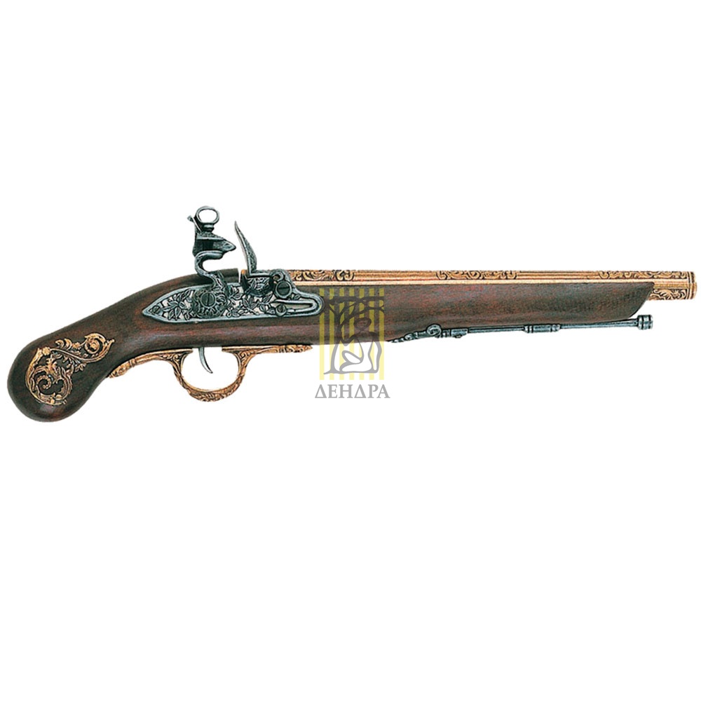 Пистолет кремневый,Италия,ХVIIIв,латун Пистолет кремневый,Италия,ХVIIIв,латун