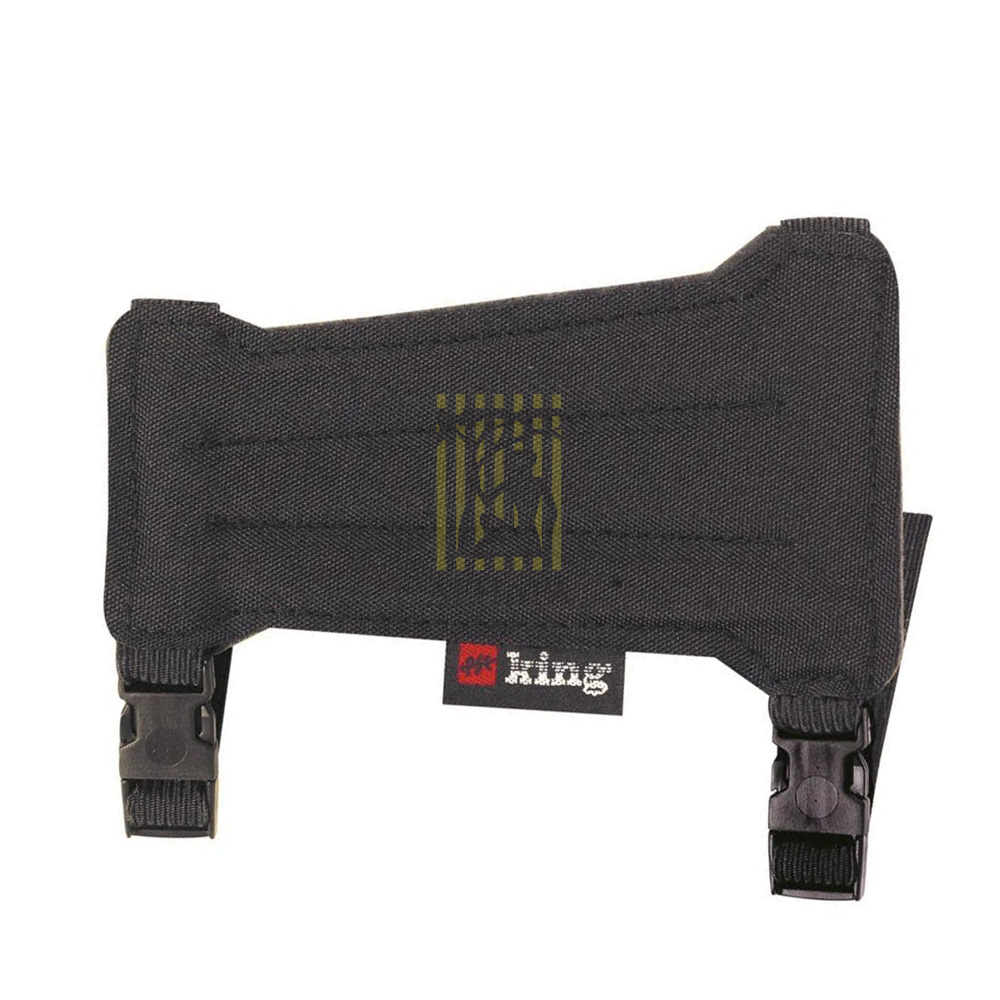 Защитная крага для стрельбы из лука на 2 ремешках, длина 6", цвет черный