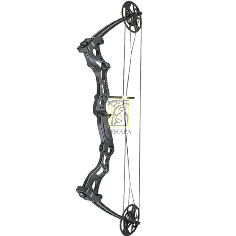 Лук блочный, рукоять алюминий, начальная скорость 310 фут/сек, сила 60Lbs, цвет черный