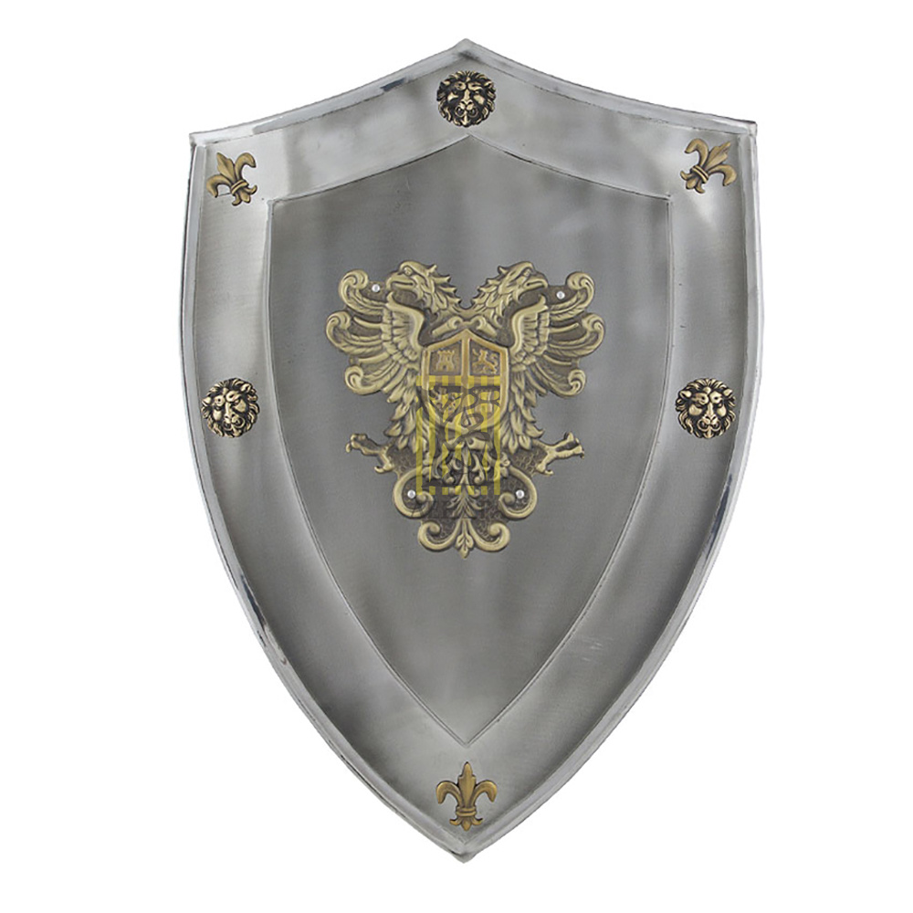Щит геральдический "Орел Толедо", стальной, размер 63 х 46 см, материал металл, латунь