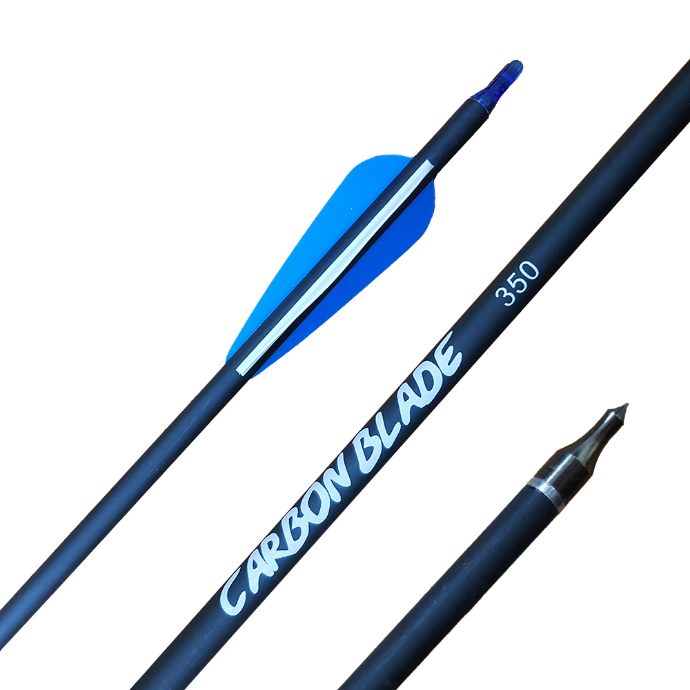 Стрелы CARBON BLADE, размер 350, оперение, хвостовик, наконечник, инсерт, 1 шт