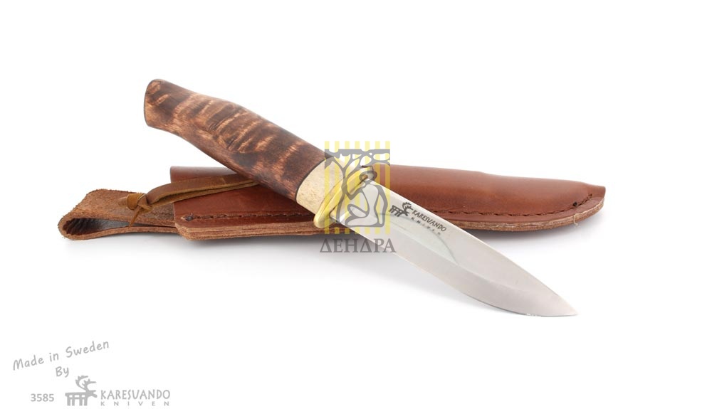 Нож "Boar Kombi", рукоять дерево коричнего цвета, алмазная мелкозернистая точилка