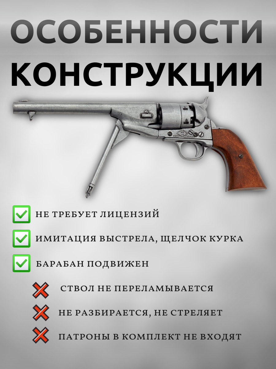 Револьвер системы "Кольт", Гражд.война, США, 1886 г., сталь