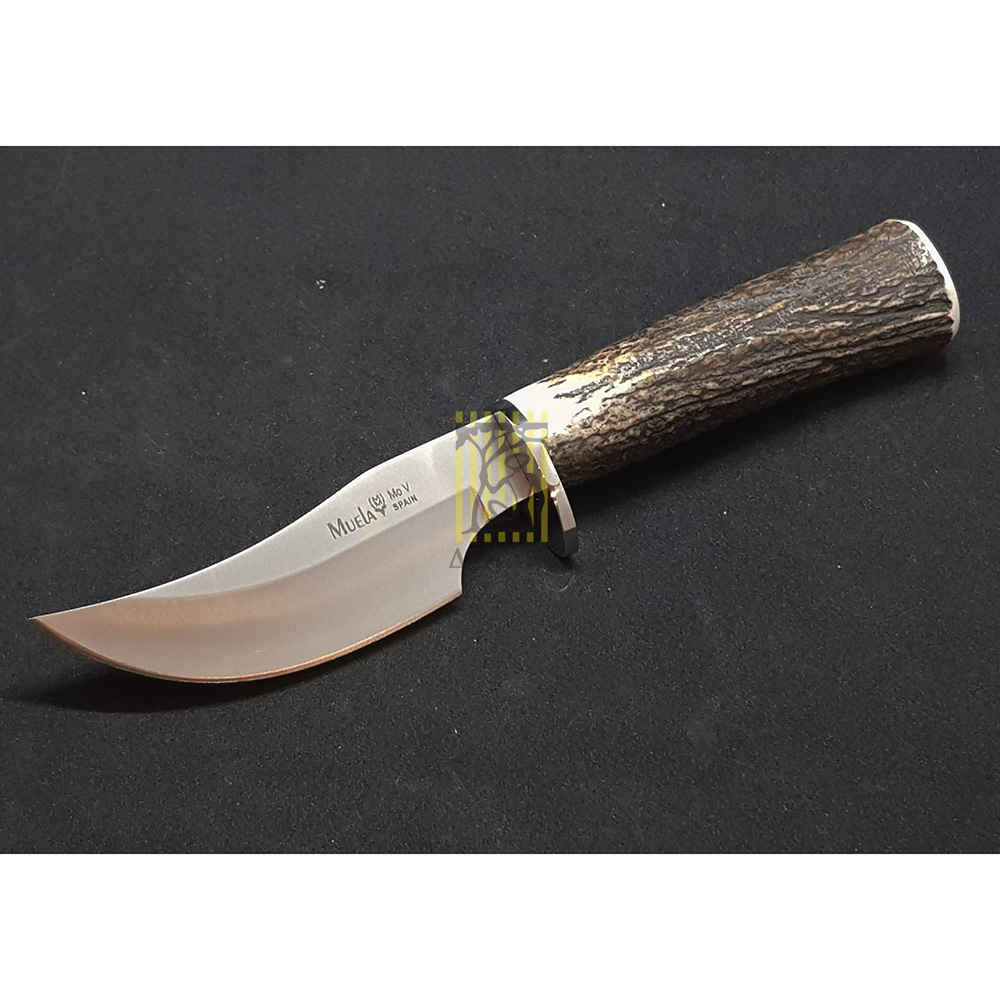 Нож "DP" с фикс клинком длиной 10 см, рукоять рог оленя, ножны кожа Нож "DP" с фикс клинком длиной 10 см, рукоять рог оленя, ножны кожа