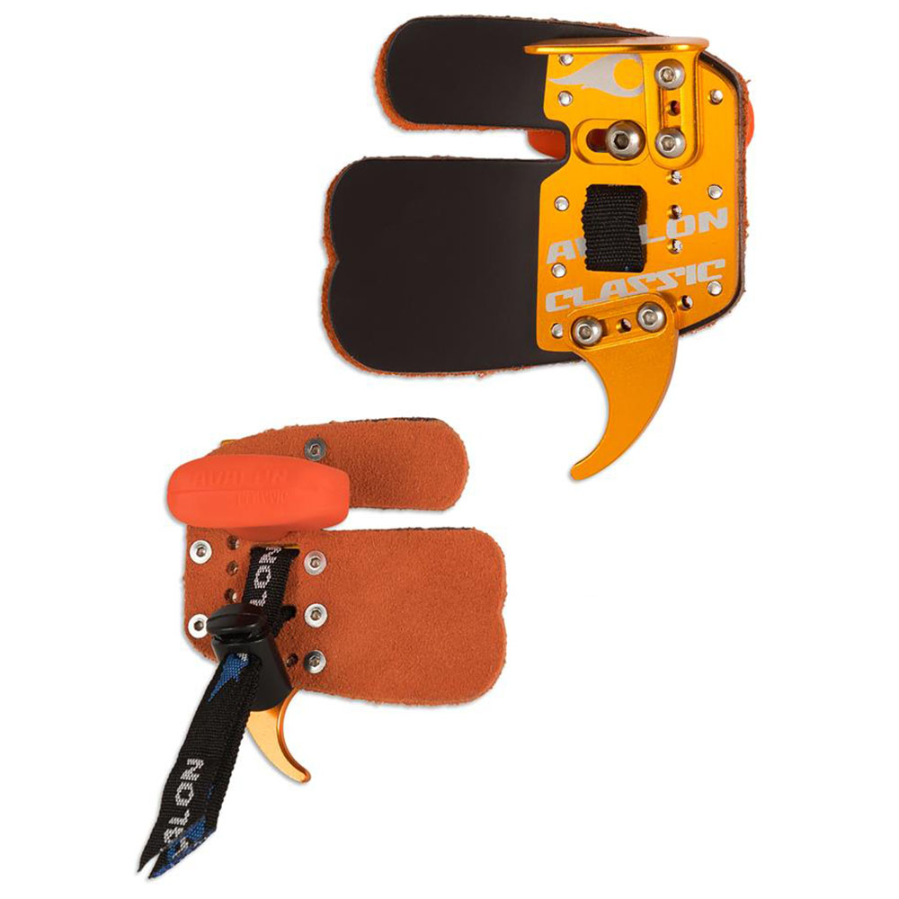 Напалечник для стрельбы из рекурсивного лука CLASSIC, материал кожа, правый, размер S, цвет золотист