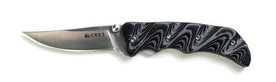 Нож складной Галлахера "Rave", рук.черно-серая микарта, клипса