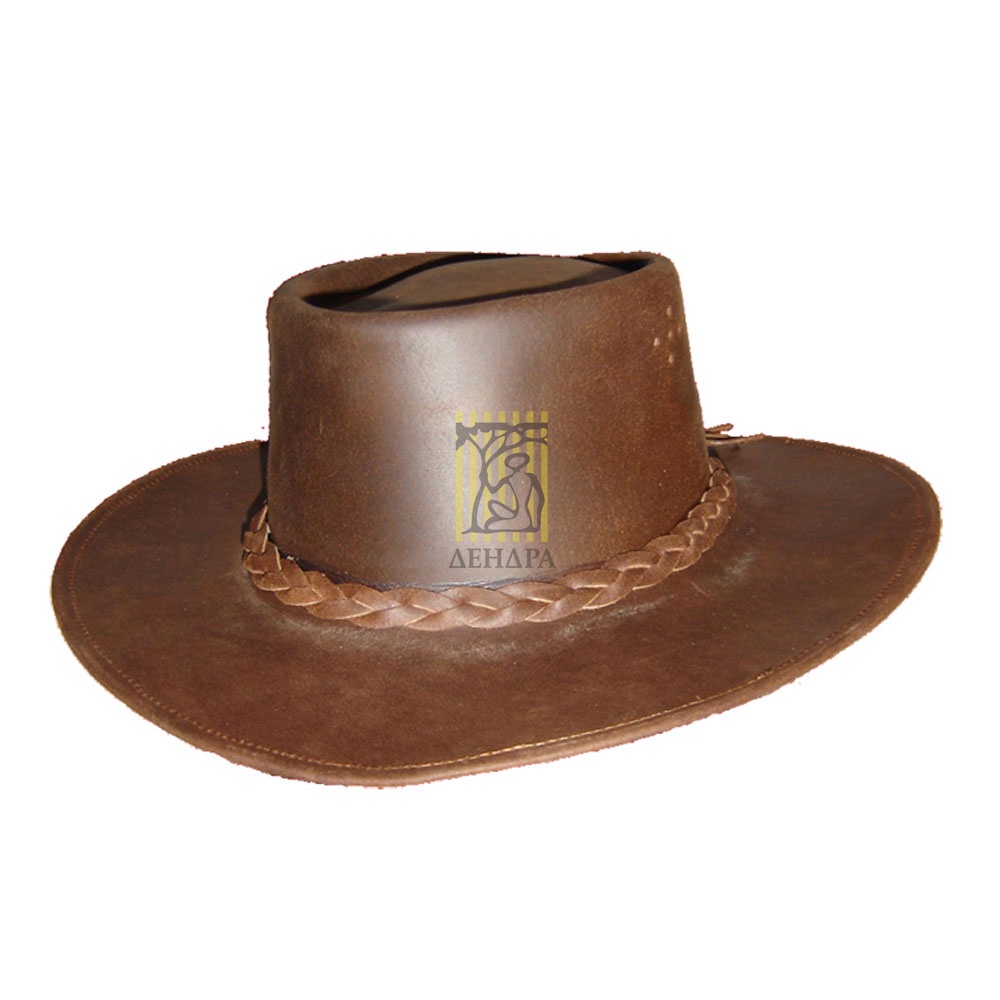 Шляпа кожаная ковбойская,размер M