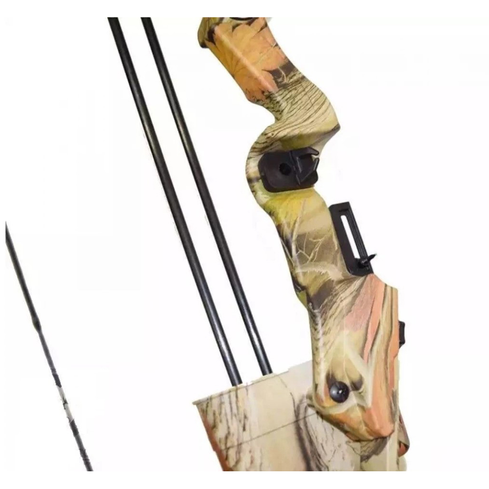 Лук рекурсивный для начинающих, сила 20 Lbs, длина 46", длина растяжки 24", с комплектом аксессуаров