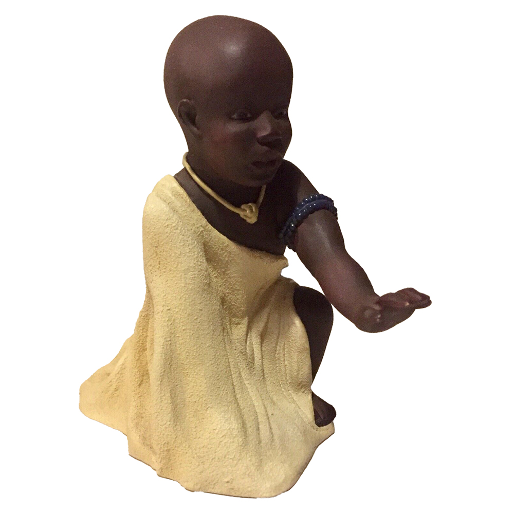 Фигурка Дети Масаи-Нафула и Ньери,сидящ,цветн,полистоун Фигурка Дети Масаи-Нафула и Ньери,сидящ,цветн,полистоун