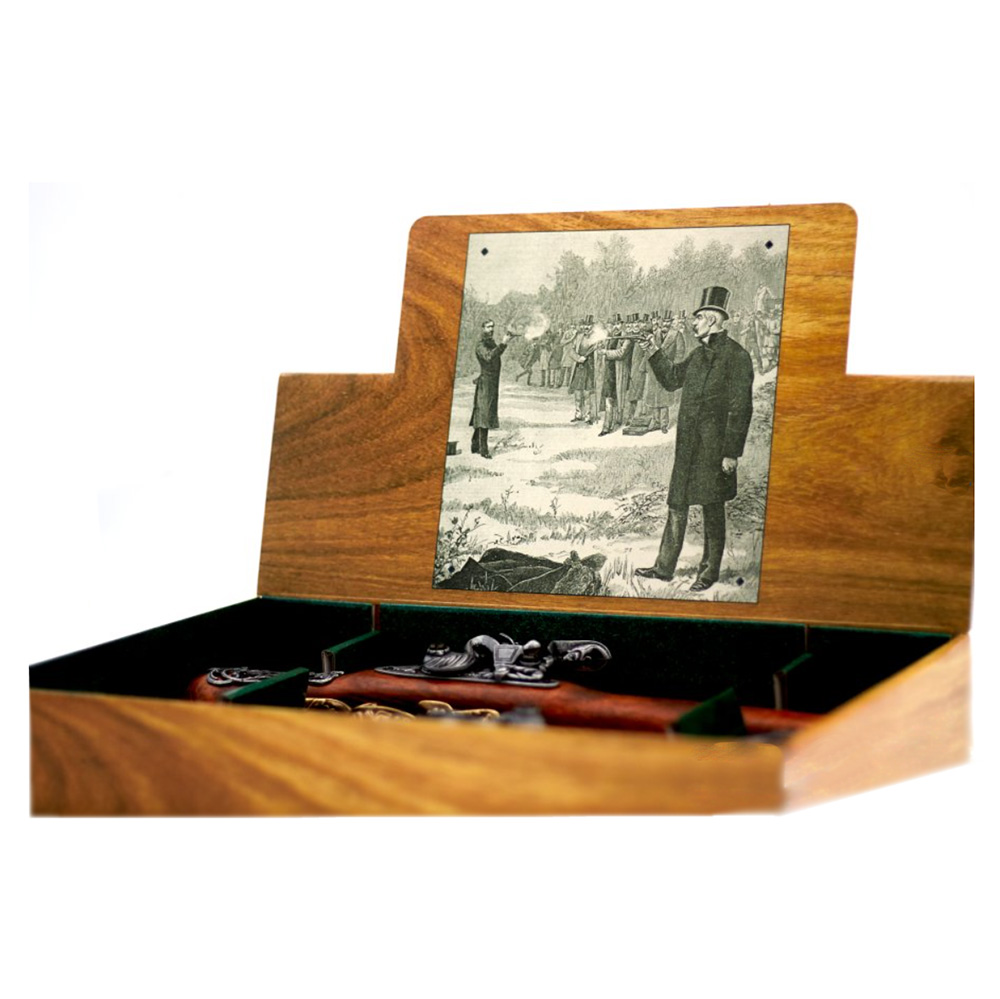 Пистолет кремн.Англия XVIIIв, латунь, 2 шт. в коробке