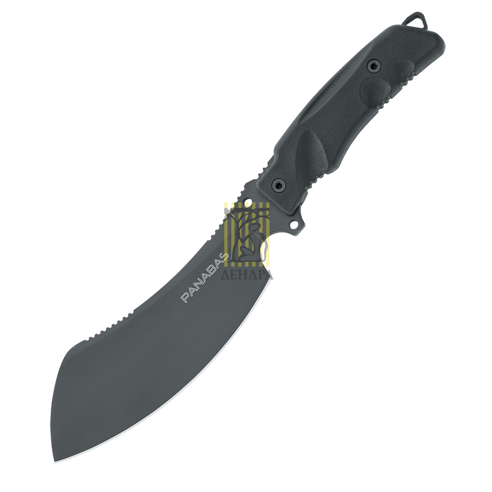 Нож Panabas, фиксированный клинок, сталь N690Co, твердость 58-60 HRC, рукоять форпрен, черная
