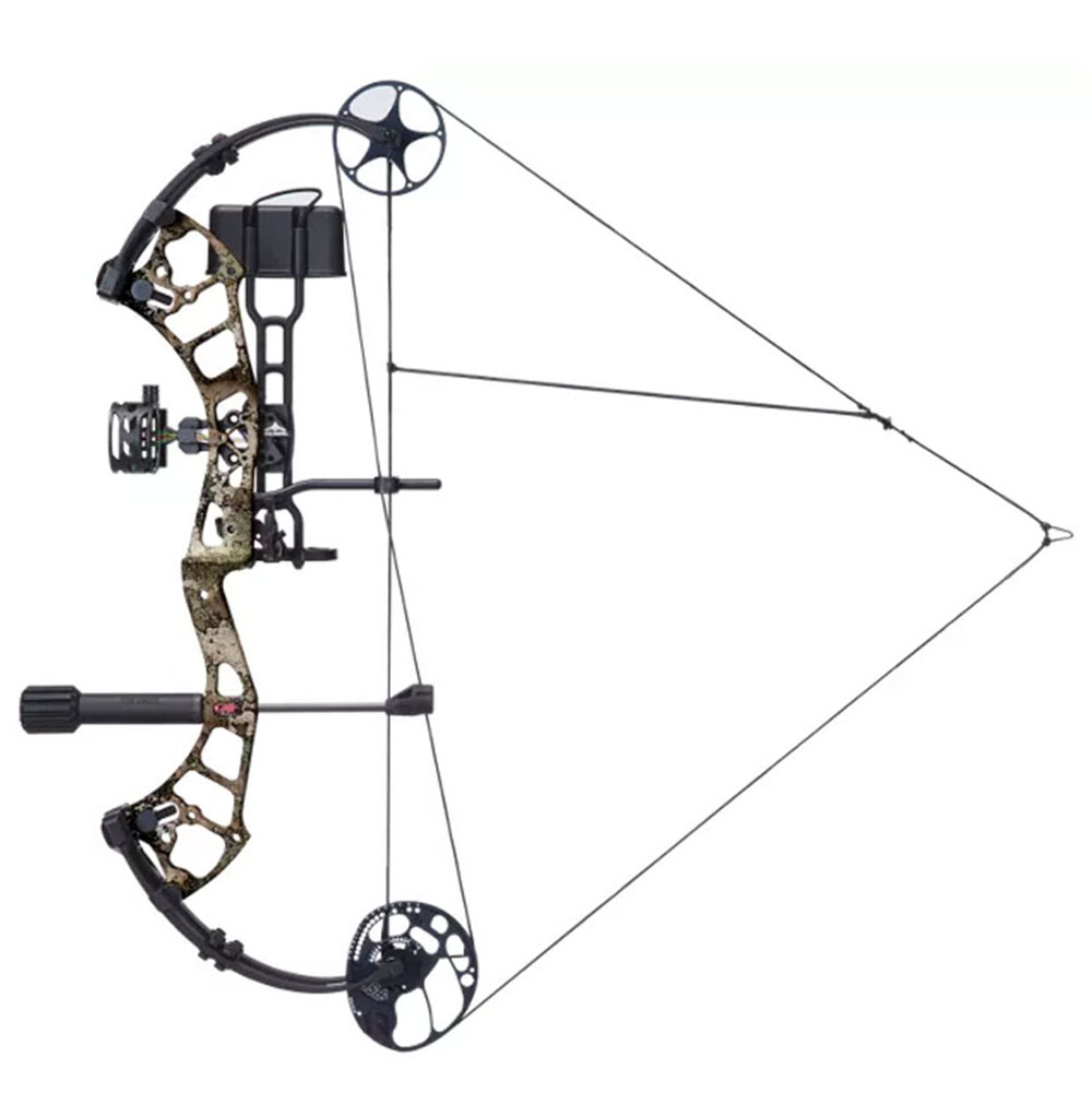 Лук блочный Stinger MAX, начальная скорость 312 - 304 фут в сек, расстояние м.д. осями 30", база 7,