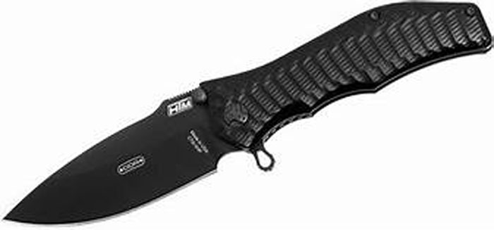 Нож GUN HAMMER складной подпружиненный, рукоять 3D обработка, клинок Bowie, покрытие DLC