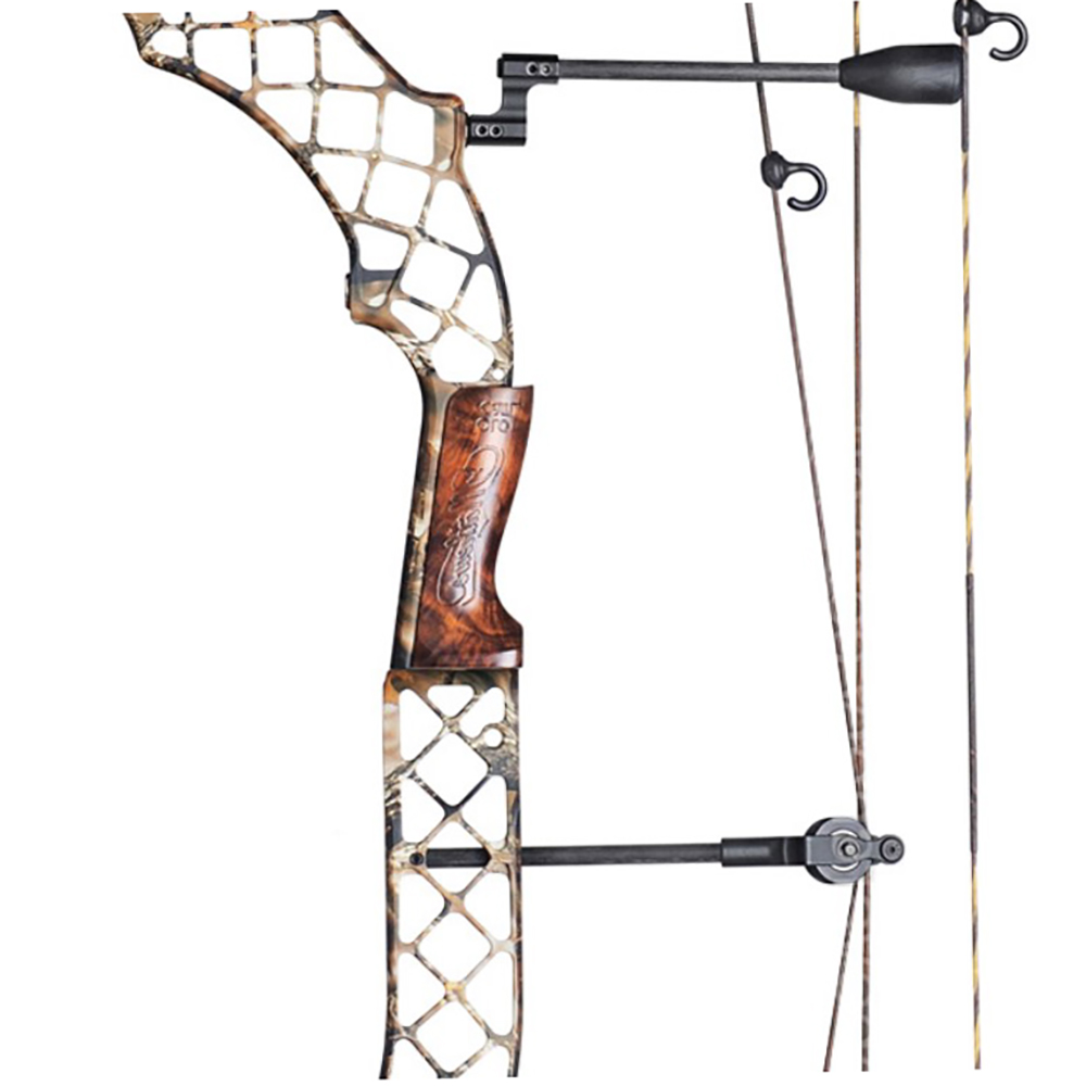 Лук блочный "Heli-M", начальная скорость 332 фут в сек, сила 60lbs, длина натяжения 28", сброс 80%,