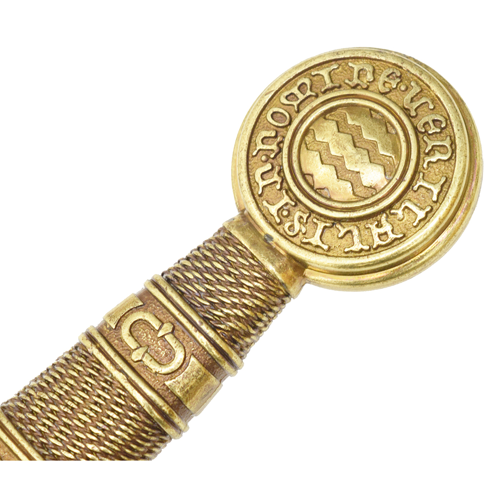 Средневековый меч, Франция, XIV век, металлическая  рукоять, без ножен.