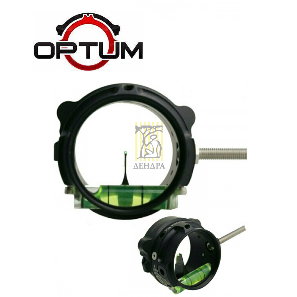 Скоп для блочного лука Optum, диаметр 40 мм, в комплекте с Optum Ring System, размер пина 0.015", ре