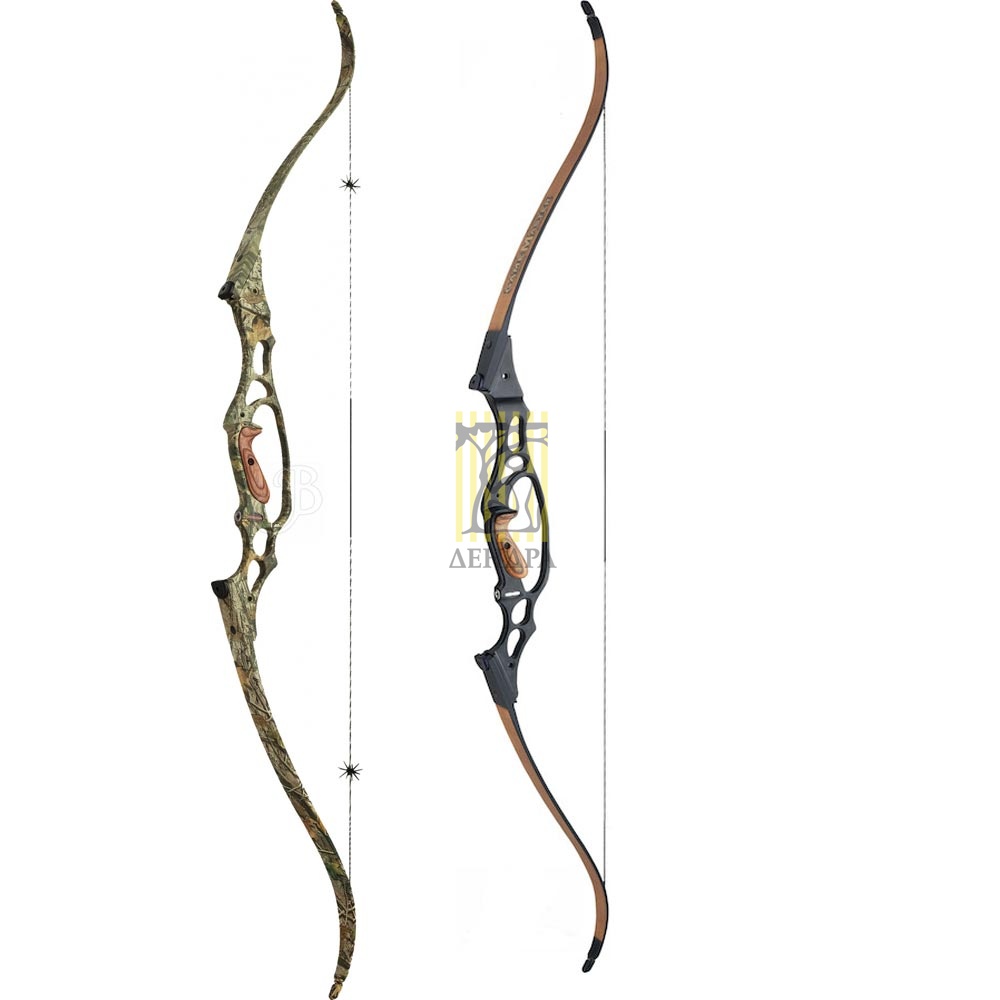 Лук рекурсивный Gamemaster II, правый, длина 62", сила 60 lbs, база 7-8", цвет черный